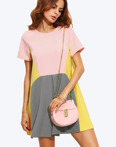 Dive Crystal Heart Necklace, Gold